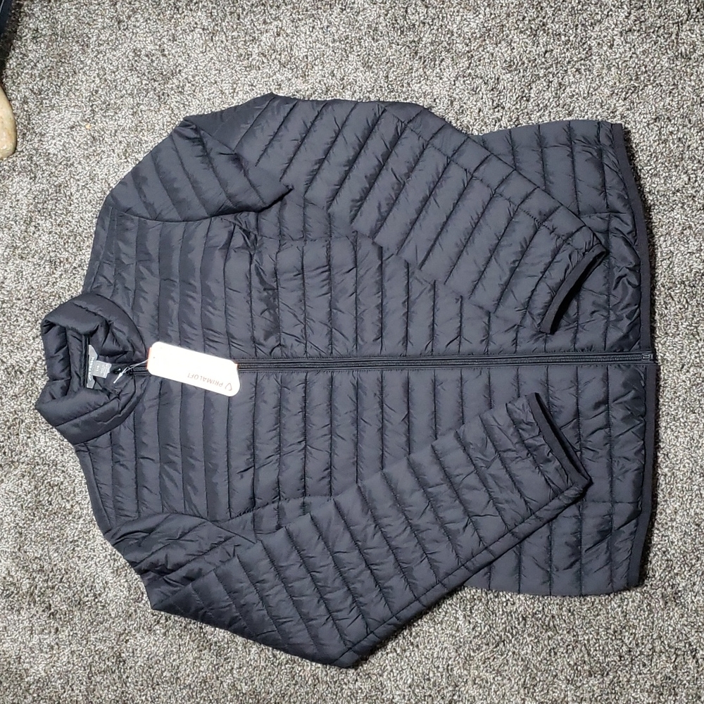 Joe Fresh Lightweight Packable Black Puffer Jacket Size Large - Picture 4 of 14